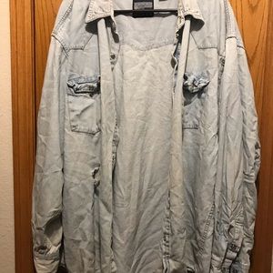 Light washed Jean shirt